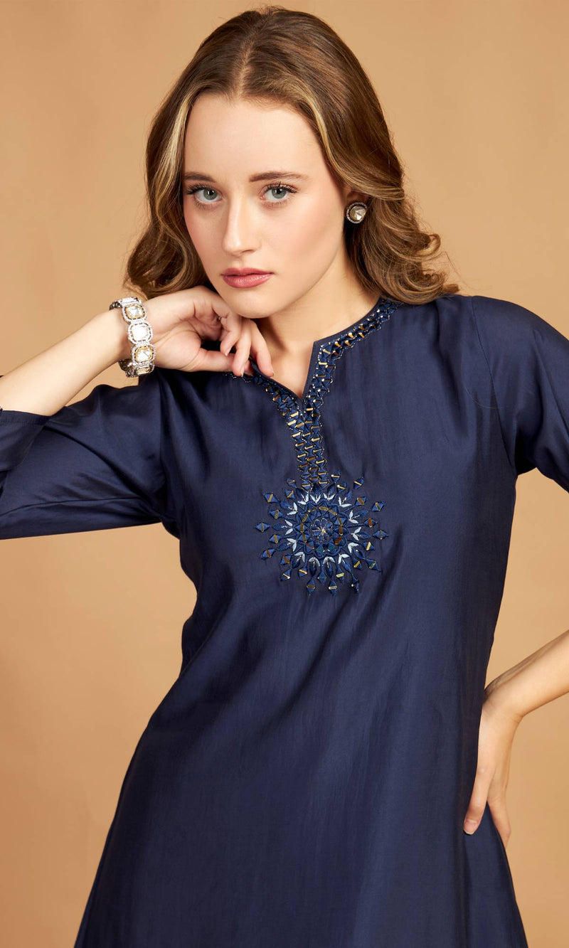 Asymmetric Kurti Pant Set