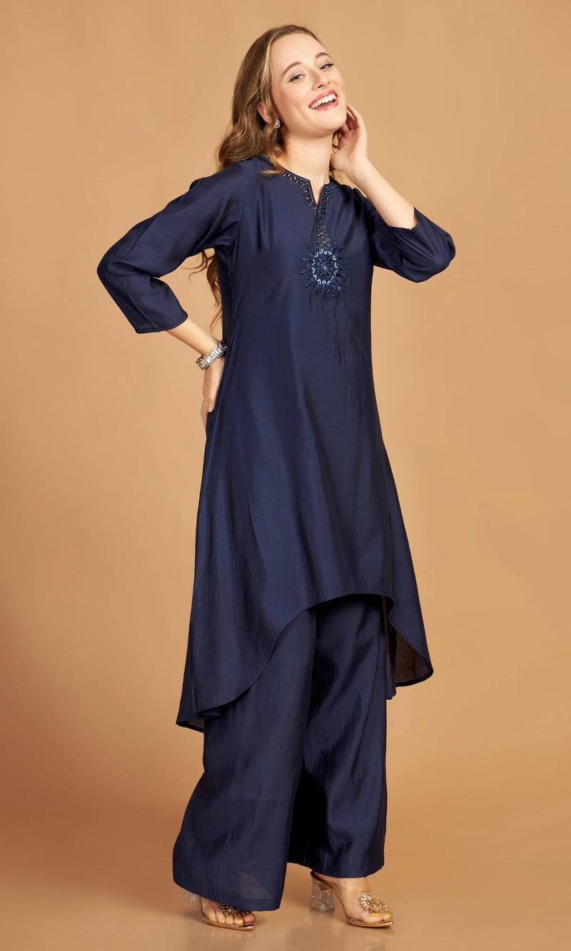 Asymmetric Kurti Pant Set