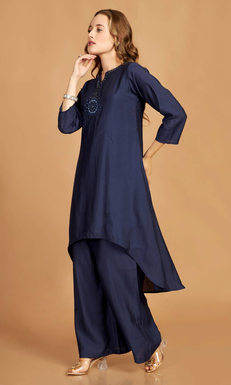 Asymmetric Kurti Pant Set