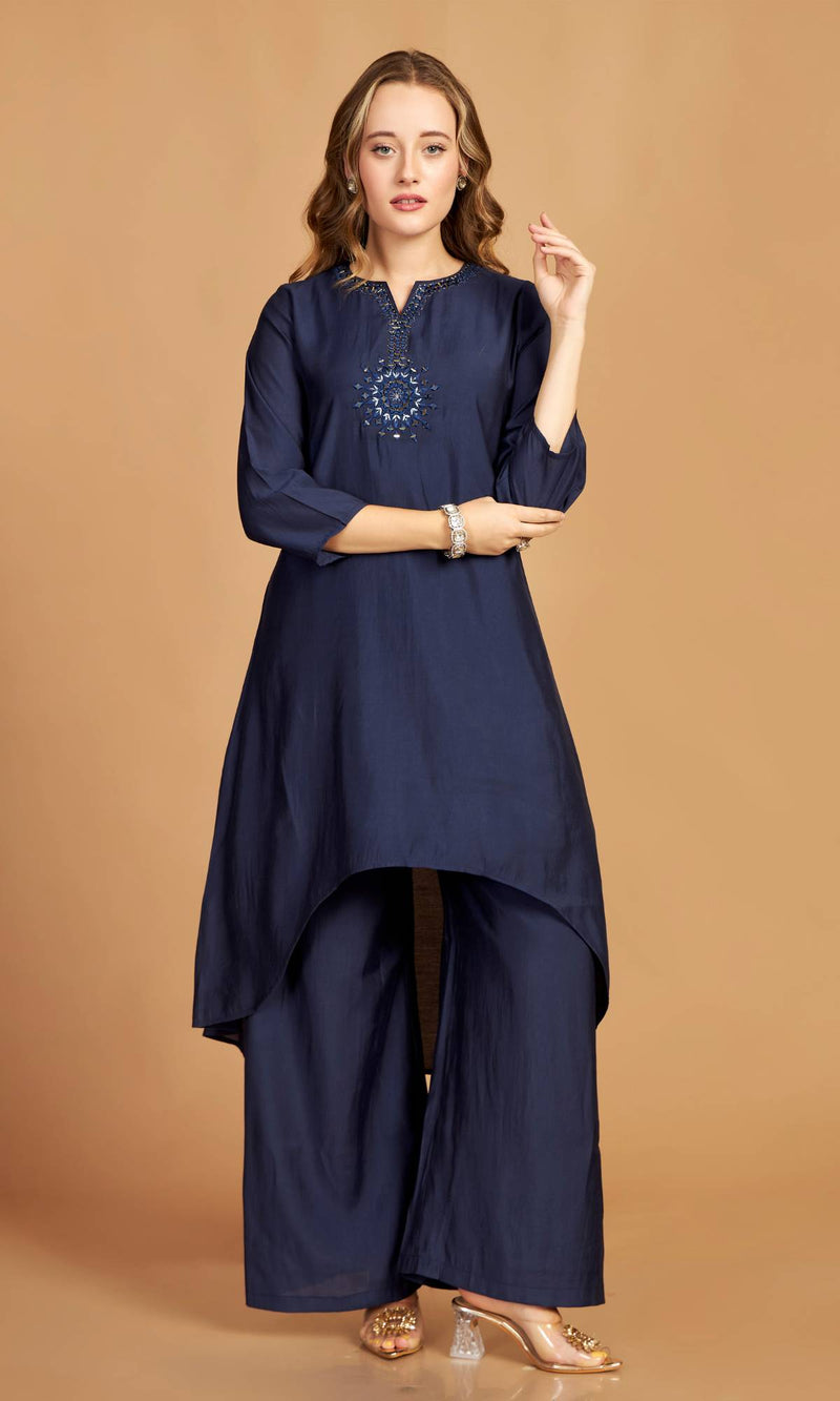 Asymmetric Kurti Pant Set