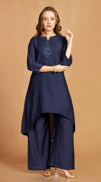 Asymmetric Kurti Pant Set