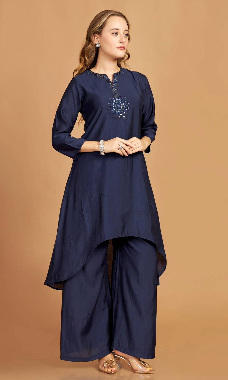 Asymmetric Kurti Pant Set