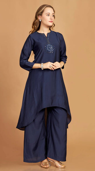 Asymmetric Kurti Pant Set