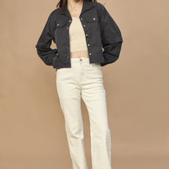 Bomber Jacket With Drawstring