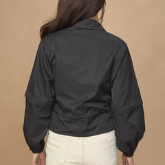 Bomber Jacket With Drawstring