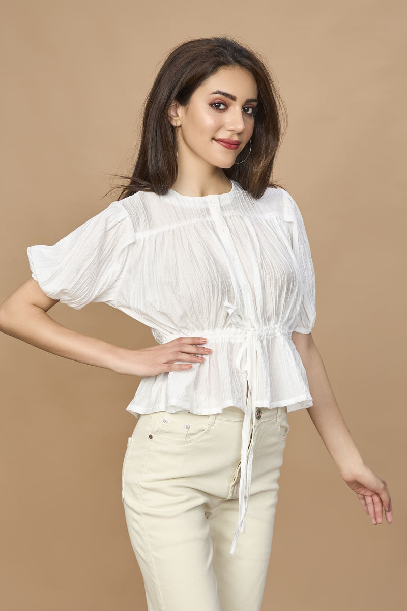 Allure Drawstring Top