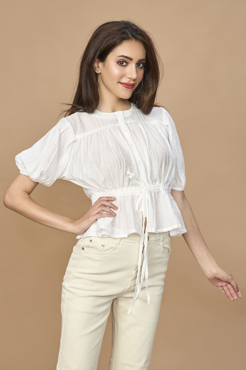 Allure Drawstring Top