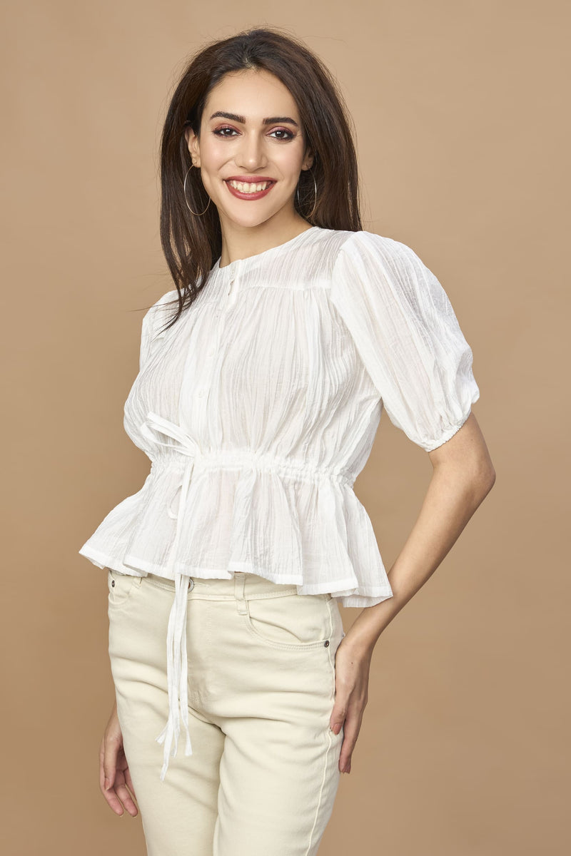 Allure Drawstring Top