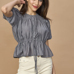 Allure Drawstring Top