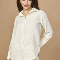 Linen Natural Plain Shirt