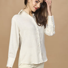 Linen Natural Plain Shirt