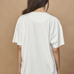 Unisex Oversized drop shoulder t-shirt- Abstract Pocket